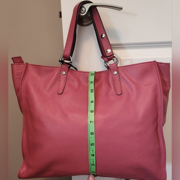 Gianni Chiarini Firenze Italian Leather Tote Bag in Bubblegum Pink; NEW - Picture 7 of 16
